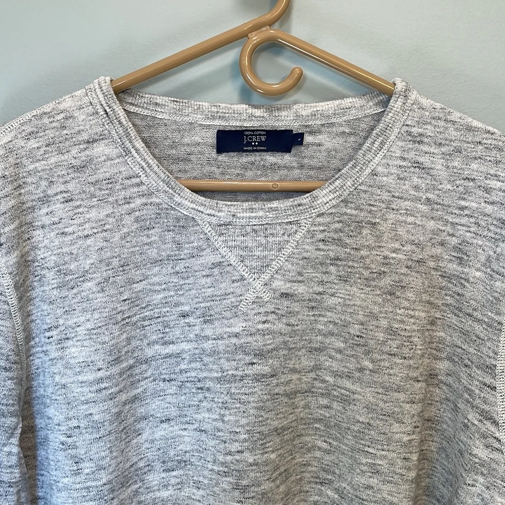 J. Crew Gray Heathered Pullover